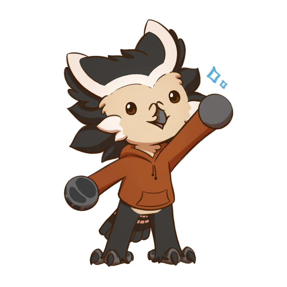 A chibi version of my owl fursona Cider